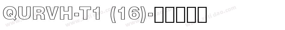 QURVH-T1 (16)字体转换